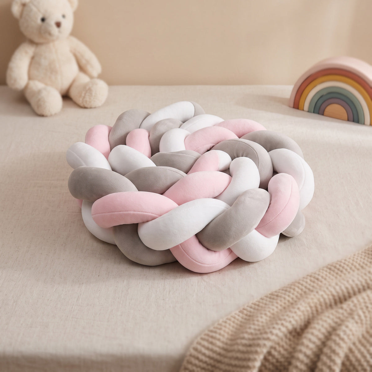 Tresse de lit - Colombe Rose